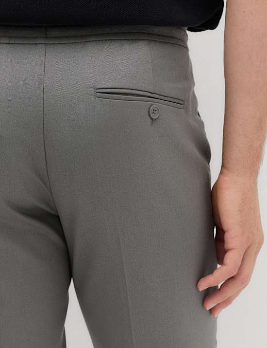 Tapered Fit Elasticated Trousers
