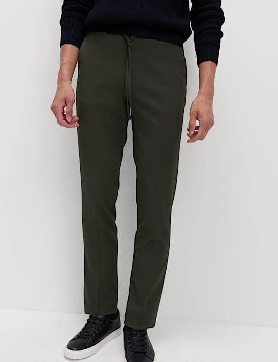 Tapered Fit Elasticated Trousers