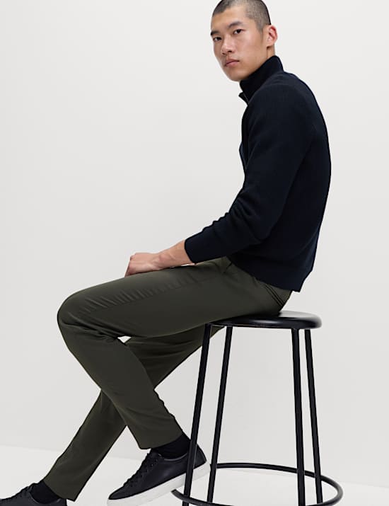 Tapered Fit Elasticated Trousers