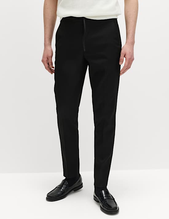 Pantalon &eacute;lastique coupe fusel&eacute;e