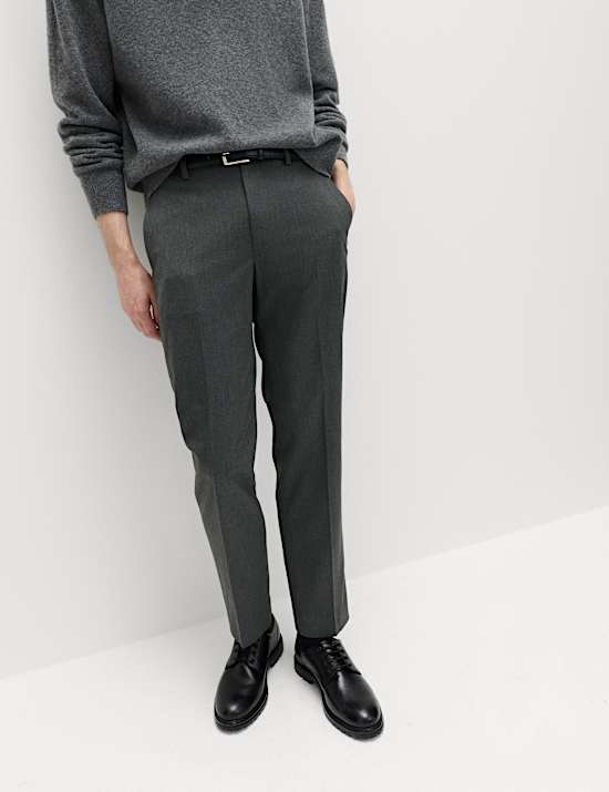 2pk Regular Fit Smart Stretch Trousers