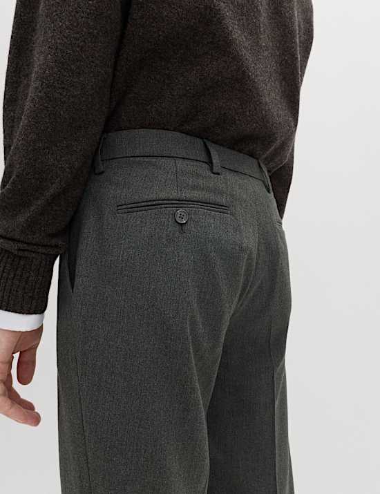 2pk Slim Fit Stretch Smart Trousers