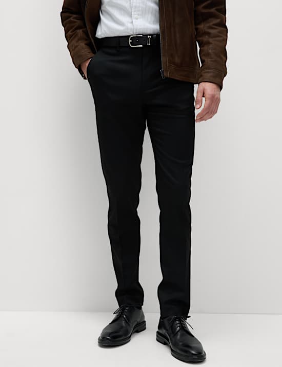 2pk Slim Fit Stretch Smart Trousers