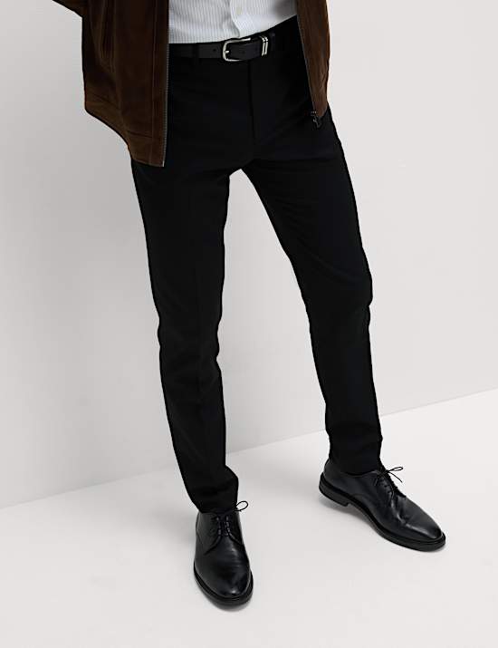 2pk Slim Fit Stretch Smart Trousers