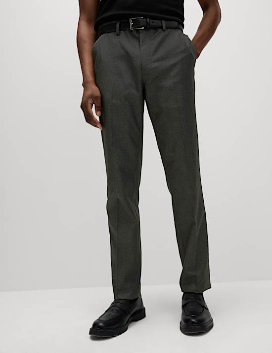 Broek met slanke pasvorm en flexibele tailleband