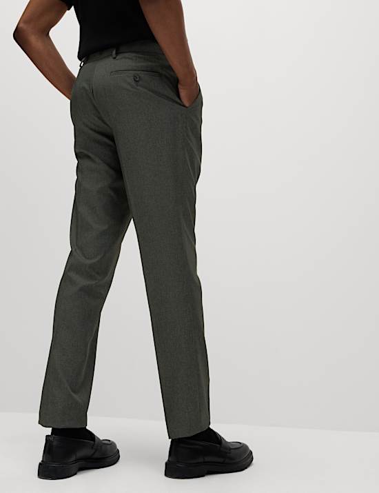 Broek met slanke pasvorm en flexibele tailleband