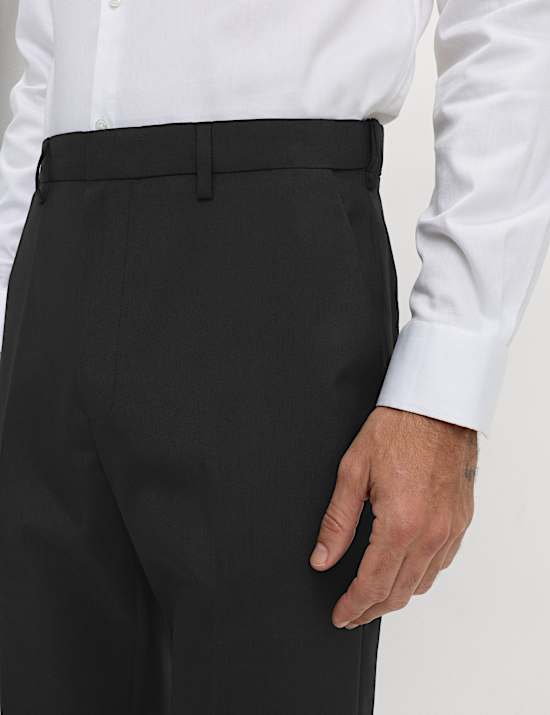 2pk Regular Fit Flat Front Trousers