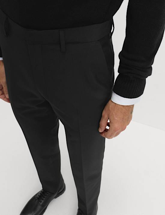 2pk Slim Fit Active Waist Smart Trousers