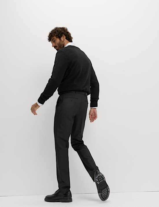 2pk Slim Fit Active Waist Smart Trousers