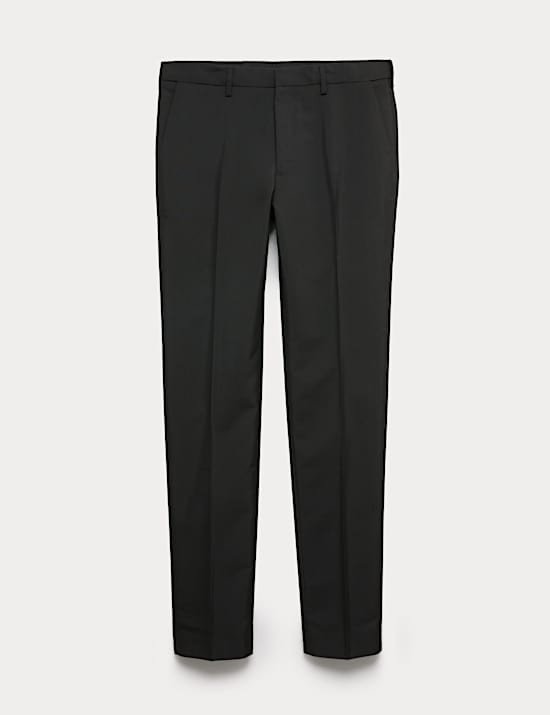 2pk Slim Fit Active Waist Smart Trousers