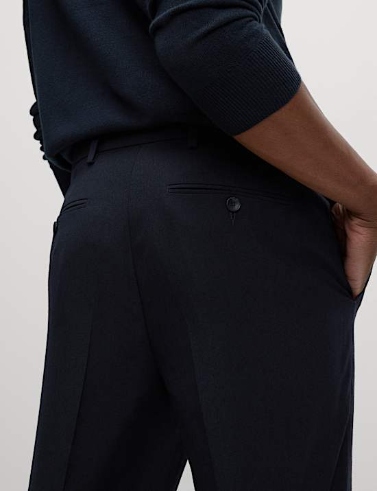 Regular Fit Crease Resist Smart Trousers