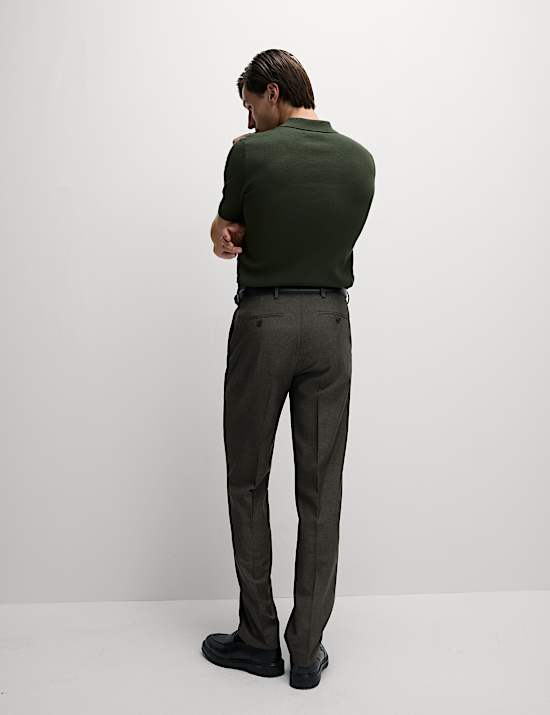Regular Fit Crease Resist Smart Trousers