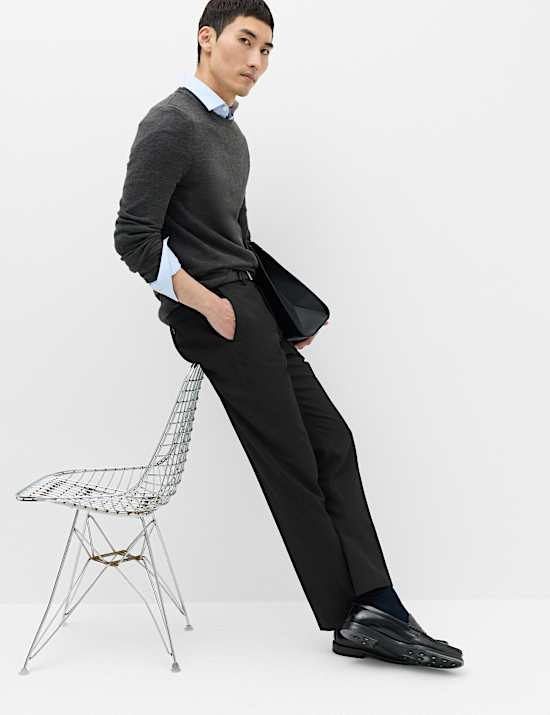 Regular Fit Smart Trousers