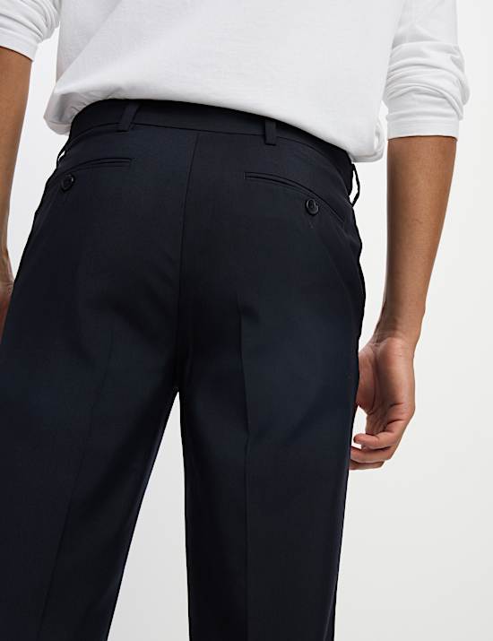 Slim Fit Crease Resist Smart Trousers