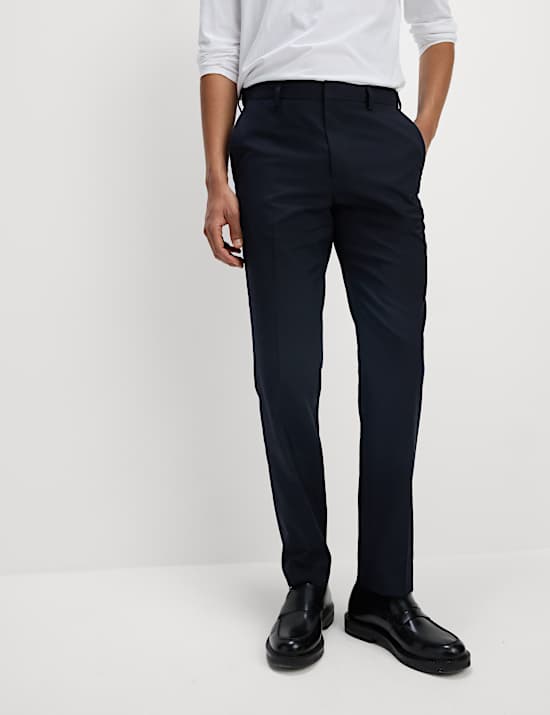 Slim Fit Crease Resist Smart Trousers