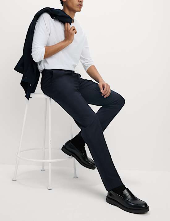 Slim Fit Crease Resist Smart Trousers