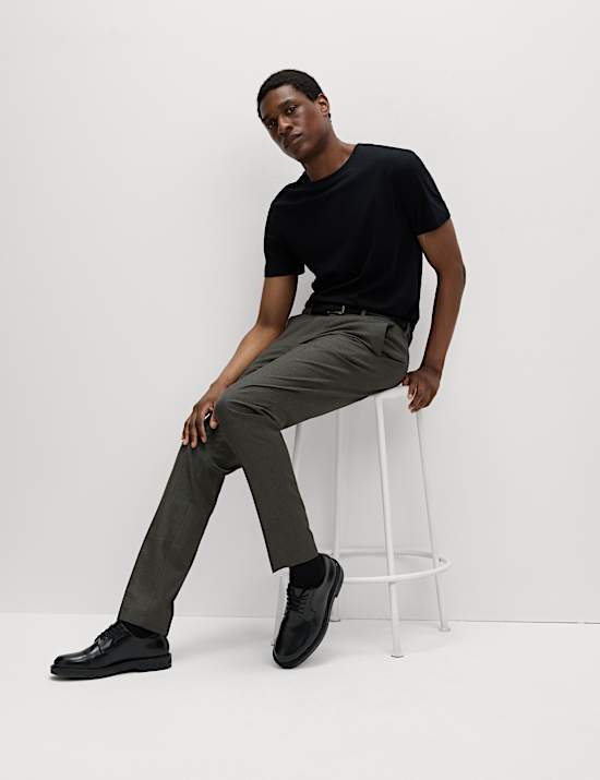 Slim Fit Crease Resist Smart Trousers