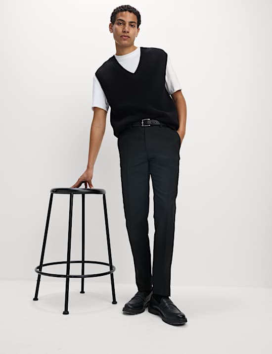 Slim Fit Crease Resist Smart Trousers