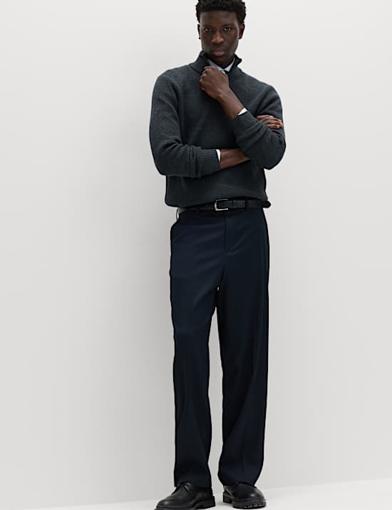 Pantalon &eacute;l&eacute;gant extensible coupe large