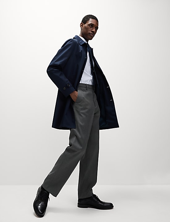 Luźne eleganckie spodnie ze streczem