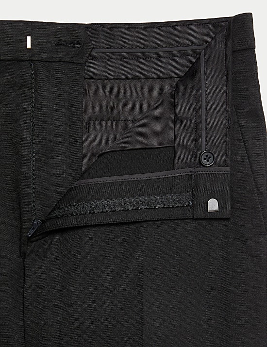 Pantalones de vestir de corte holgado elásticos