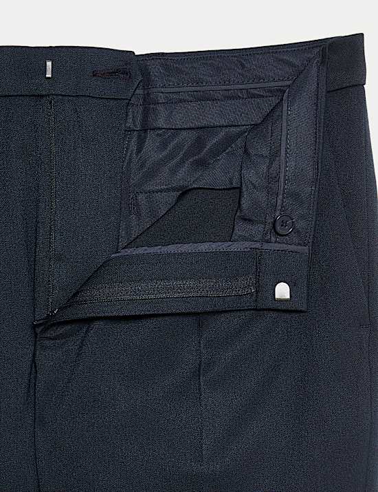 Tailored Fit Stretch Smart Trousers
