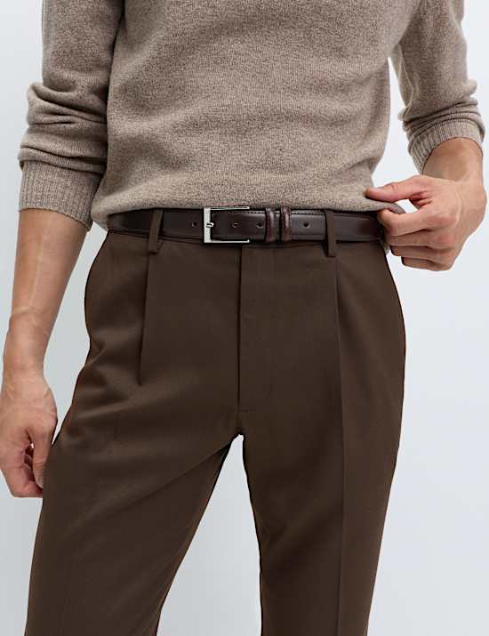 Tailored Fit Stretch Smart Trousers