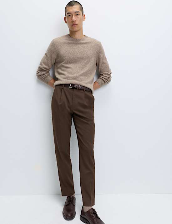 מכנסי סטרץ' אלגנטיים בגזרה מחויטת