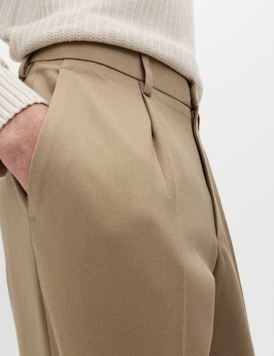 Tailored Fit Stretch Smart Trousers