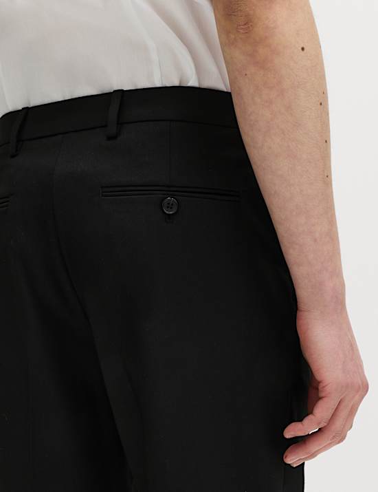 Tailored Fit Stretch Smart Trousers
