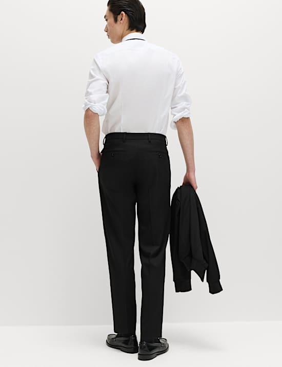 Tailored Fit Stretch Smart Trousers