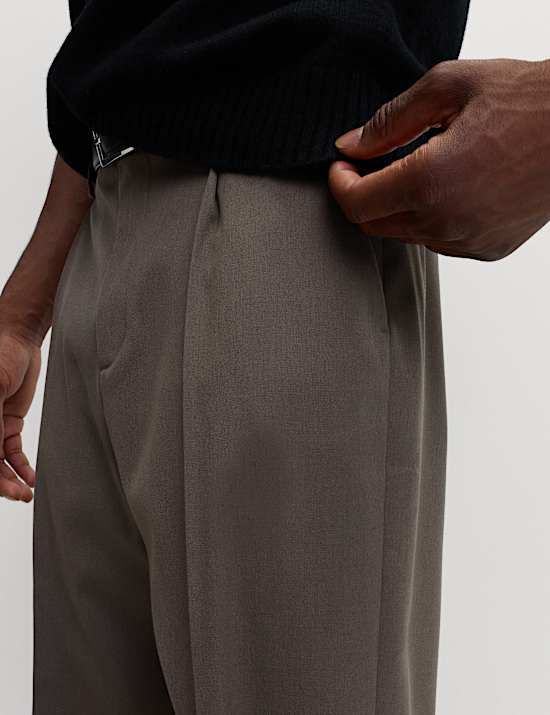 Relaxed Fit Smart Stretch Trousers