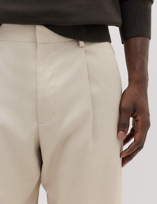 Relaxed Fit Smart Stretch Trousers