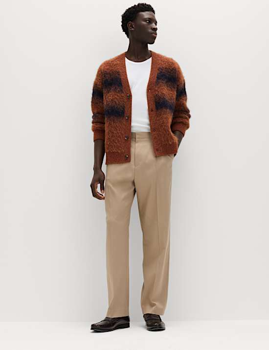 Relaxed Fit Smart Stretch Trousers