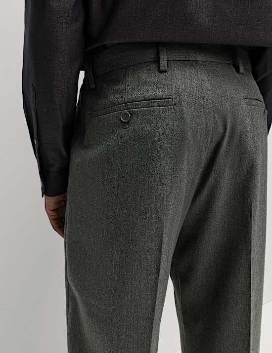 Relaxed Fit Smart Stretch Trousers