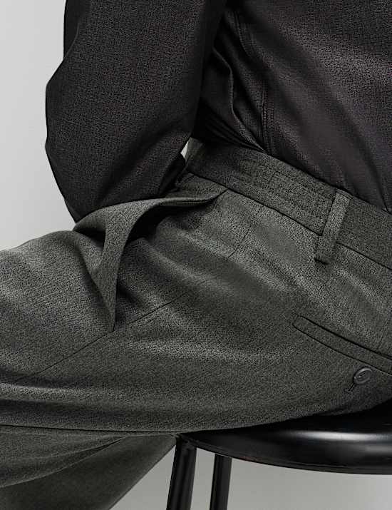 Relaxed Fit Smart Stretch Trousers