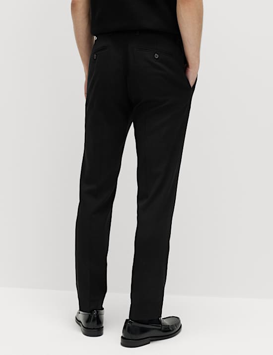 Slim Fit Wool Blend Suit Trousers