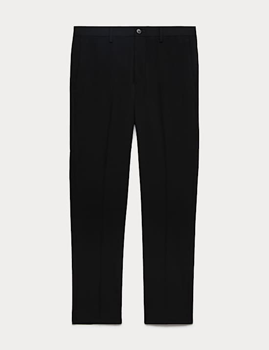 Slim Fit Wool Blend Suit Trousers