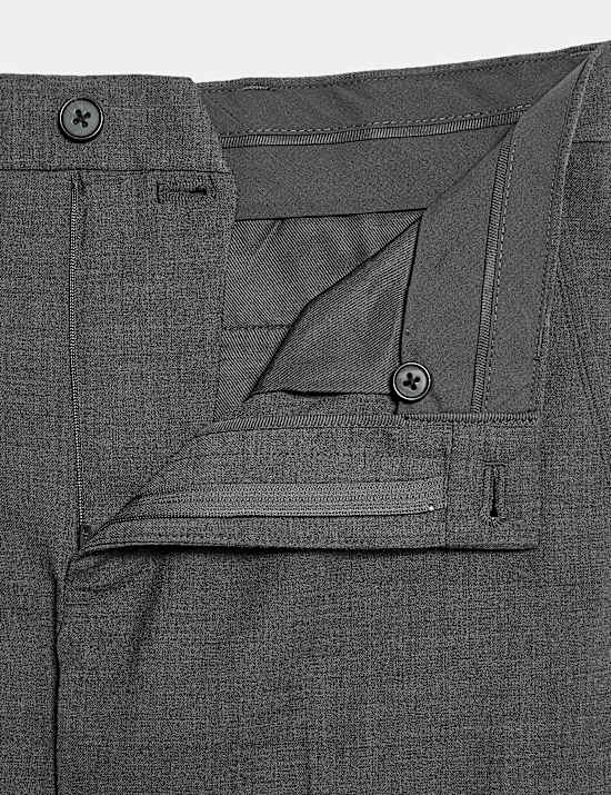 Slim Fit Wool Blend Trousers