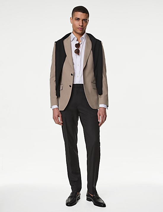 Wool Rich Stretch Trousers