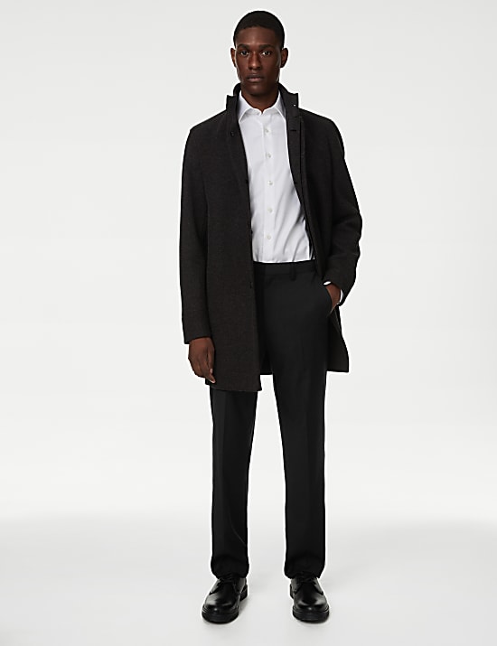 Hose aus Wollmischgewebe mit normaler Passform