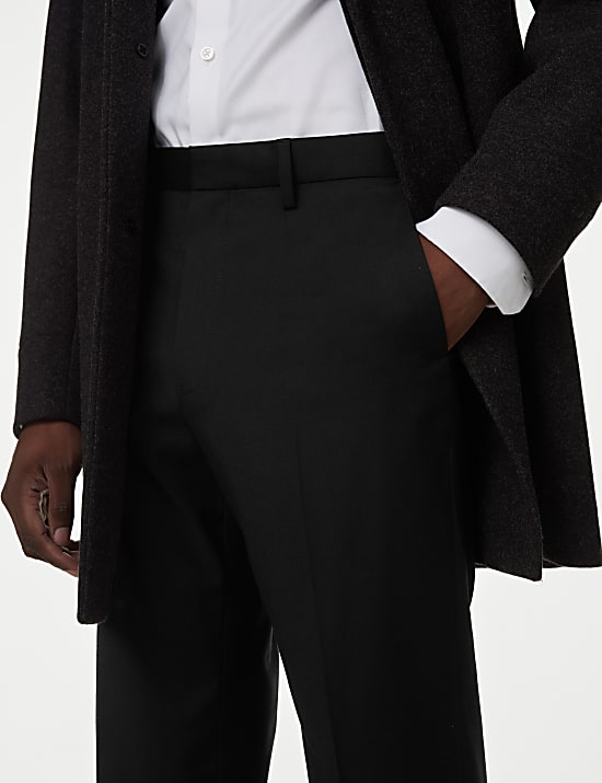 Hose aus Wollmischgewebe mit normaler Passform