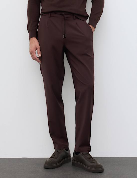 Wool Blend Performance Trousers