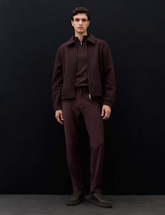 Wool Blend Performance Trousers