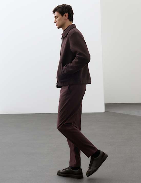Wool Blend Performance Trousers