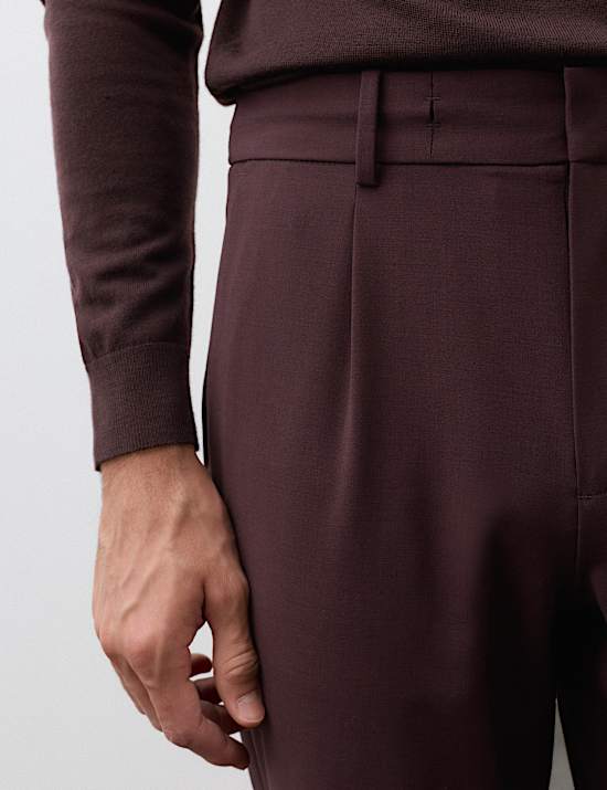Wool Blend Performance Trousers