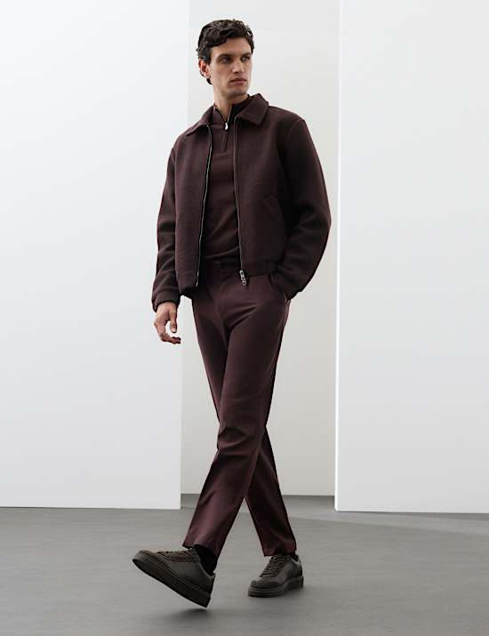 Wool Blend Performance Trousers