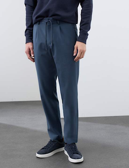Wool Blend Performance Trousers