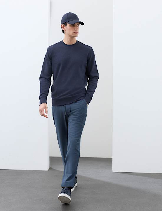 Wool Blend Performance Trousers