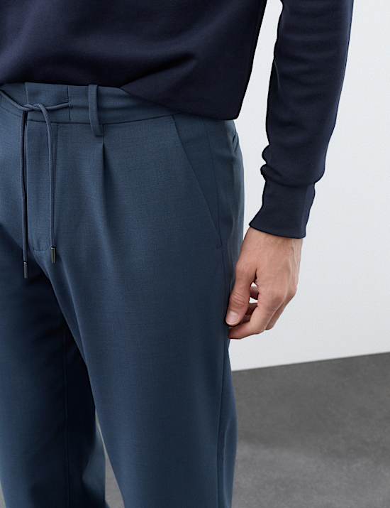 Wool Blend Performance Trousers